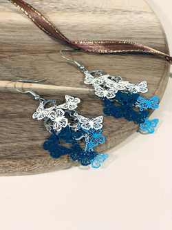 Серьги Полет бабочек