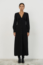 Платье с подрезами, макси