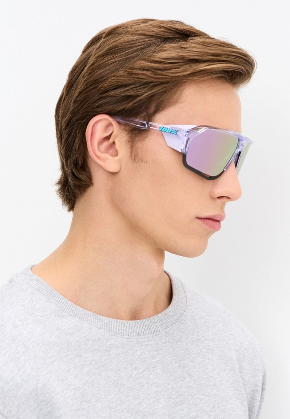 Спортивные очки 100% Norvik / Polished Translucent Lavender / HiPER Lavender Mirror Lens