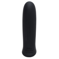 Черная вибропуля 8,9см Fifty Shades of Grey Sensation Rechargeable Bullet Vibrator