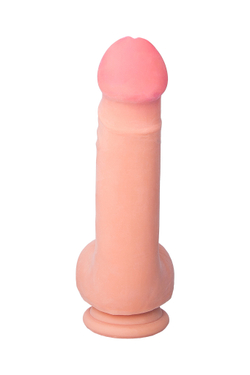 Вибратор с пультом ДУ RealStick Elite Vibro, перезаряжаемый, TPR, телесный, 10 режимов вибраци