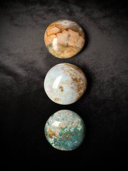 Океаническая Яшма (крупная округлая галтовка)