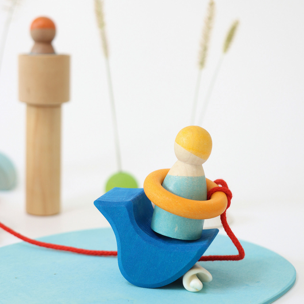 Деревянный сюжетный игровой набор "У воды"