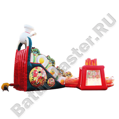 Коммерческий надувной батут "Пицца"