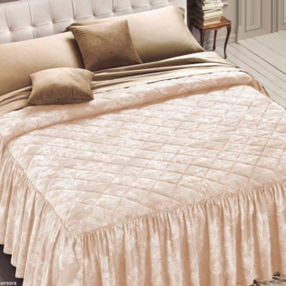 Покрывало 260x260 GF Ferrari Джада Seta молочный