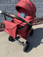 Коляска-трансформер 2в1 V9 Бордовый текстиль