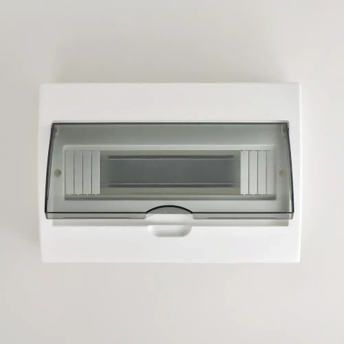 Бокс с прозр крышкой ЩРН-П-12 для наружной уст 12-и модульных устройств