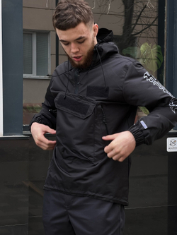 Анорак НПОГП VV Принт рукав Черный