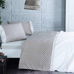 Набор с покрывалом пике Macchiato кофейный евроTIVOLYO HOME