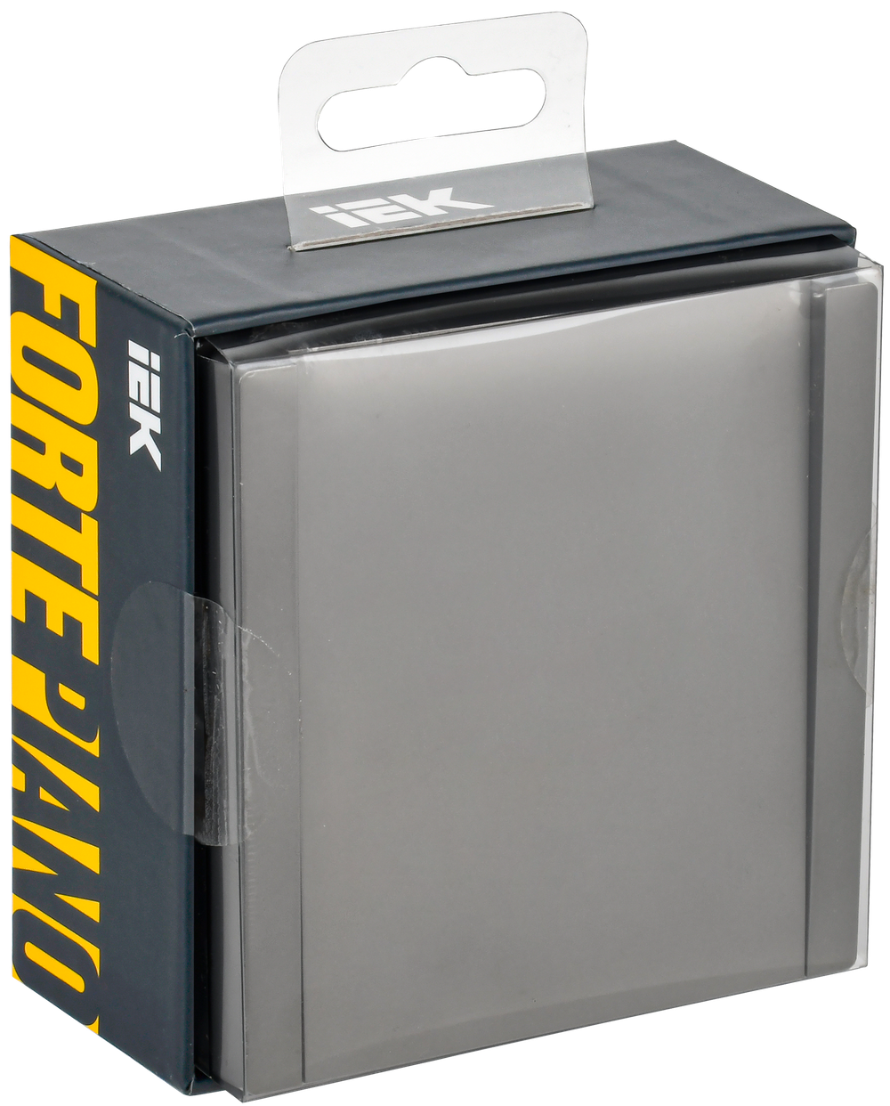 FORTE&PIANO Выключатель 1-клавишный самовозвратный 10А FP510 сталь IEK