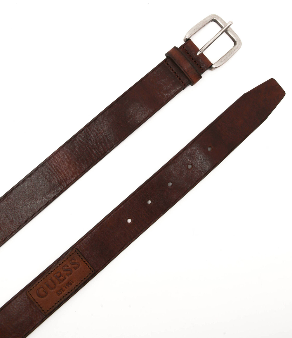 кожаный ремень GUESS - коричневый(M2GZ11 L0QG0)