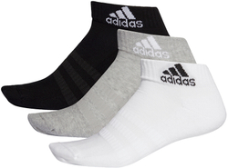 Носки теннисные Adidas Cushion Ankle 3PP - Mgreyh/White/Black