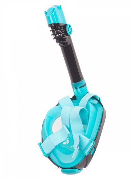 Маска полнолицевая Sargan Галактика премиум черная/бирюзовая/бирюзовая