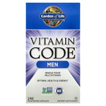 Garden of Life, Vitamin Code, мультивитамины из цельных продуктов для мужчин, 240 вегетарианских капсул