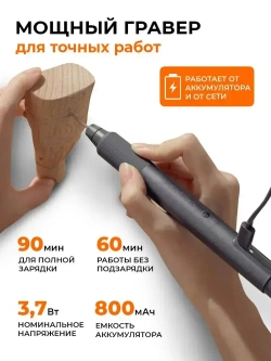 Гравер Xiaomi электрический аккумуляторный Mi Home Appliances Sharpening Pen