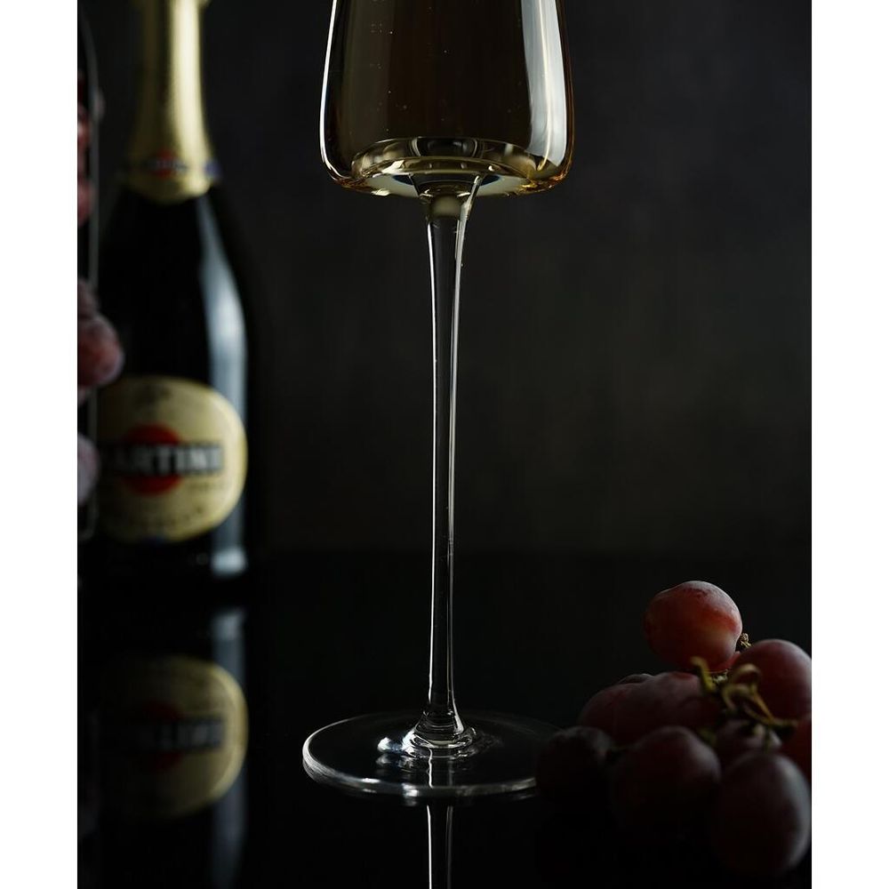 Бокал-флюте для шампанского 230 мл "  Optical" d 4 см h26,1 см оптические грани P.L. - BarWare [6]