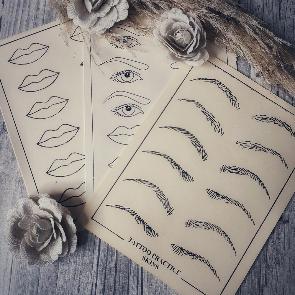 брови волоски Искусственная кожа для тату коврик брови волоски