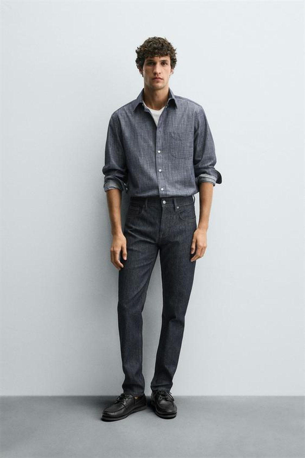 ZARA ДЖИНСЫ SLIM FIT, СИНИЙ