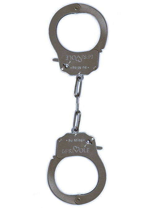 Металлические наручники Be Mine с парой ключей