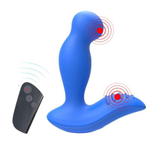 Синий вибромассажер простаты 3,5’’ Remote Control P-spot Massager - 12,5 см. (Цвет: синий)