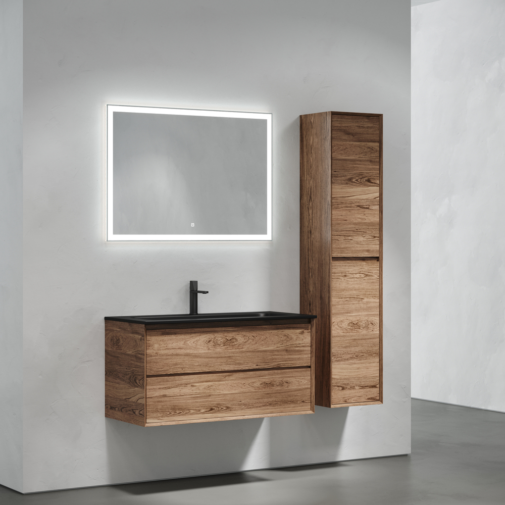 Тумба подвесная под раковину Sancos Marmi 2.0, дуб чарльстон 995х445х520