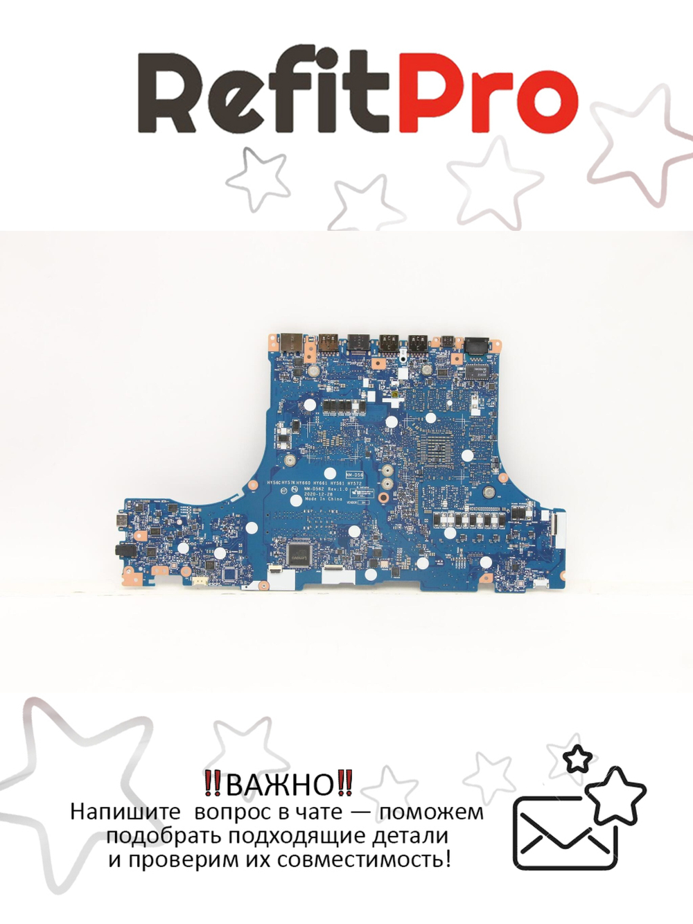 Материнская плата для ноутбука Lenovo Legion 5-15ACH6H 82JU WIN R5-5600H RTX3060 6G RM (5B21C22562), оригинал