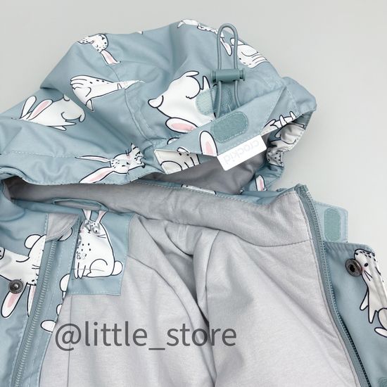 Комбинезон демисезонный "Зайчата" холодная мята