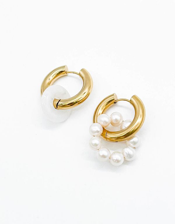 Подвеска Пончик из камня 18 мм