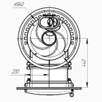 Банная печь «Атмосфера XL» сетка нержавейка до 26 м³
