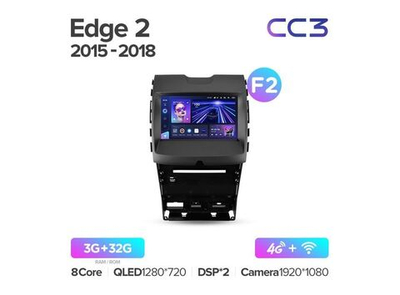 Магнитола Teyes CC3 3-32 Ford Edge 2 2015-2018 9.0" (F2)
