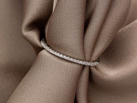 Фаланговое кольцо Дорожка со стразами