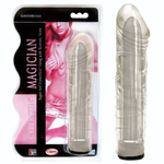 Прозрачный мультискоростной вибратор-реалистик Magician - 17 см. (Цвет: прозрачный)