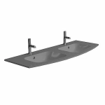 Раковина стеклянная Jacob Delafon Nona EB1887RU-DE4 140двойная, матовая серая
