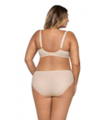 Элегантный бюстгальтер plus size с уплотненными чашками из нежной микрофибры (Размер: 80J) (Цвет: белый)