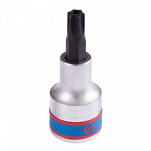 KING TONY (402745) Насадка (бита) торцевая 1/2", Torx, T45, L = 60 мм, с отверстием
