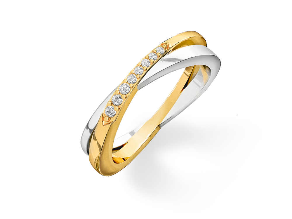 Обручальное кольцо с 8 бриллиантами