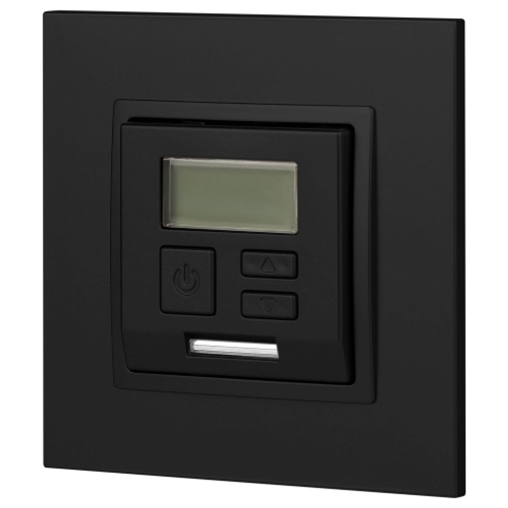 14-4111-05 ЭРА Терморегулятор универс. 230В-Imax16А, IP20, Эра Elegance, антрацит