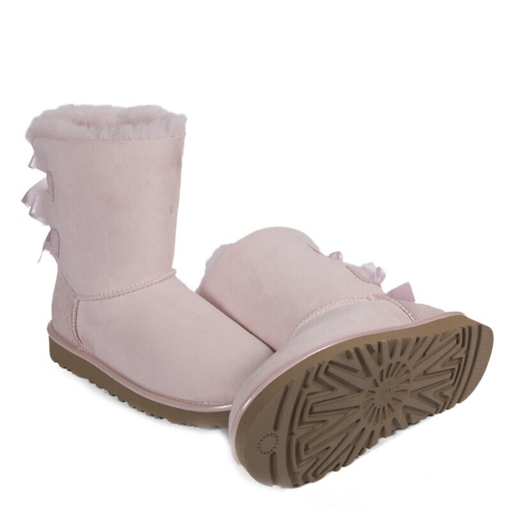 Угги Bailey Bow Metallic Seashe Pink II