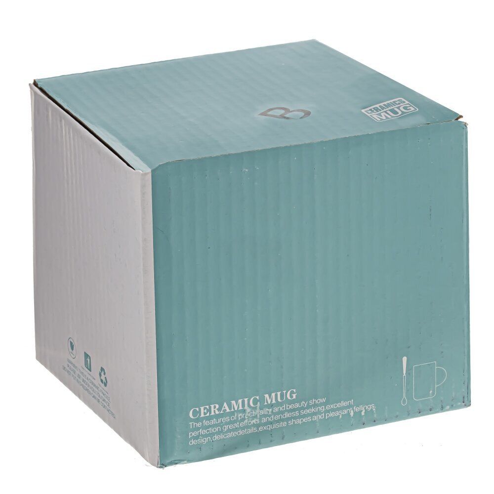 GAEM Кружка с крышкой и ложкой, 450 мл, L8 W8 H9 см