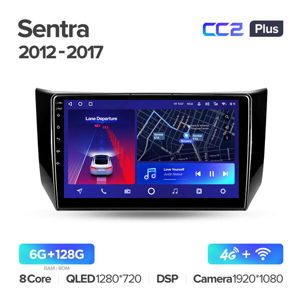 Teyes CC2 Plus 10,2" для Nissan Sentra 2012-2017