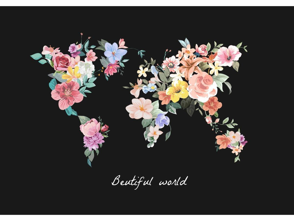 Картина по номерам 30х40см. "Прекрасный мир" (арт. Х-7107)