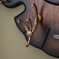 Вешалка настенная Bubo Орех Бронза