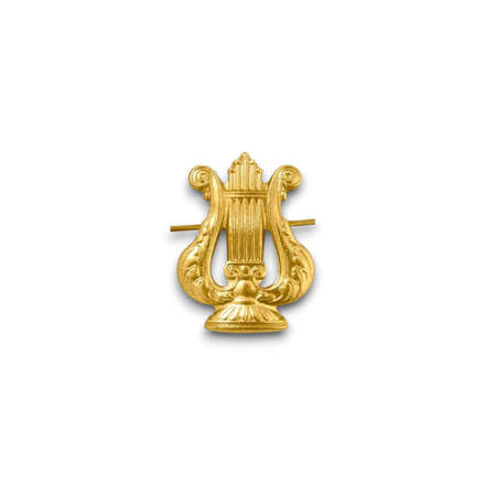 Эмблема ( Знак ) Петличная ( Петлица ) Военно-Оркестровой Службы Золотая