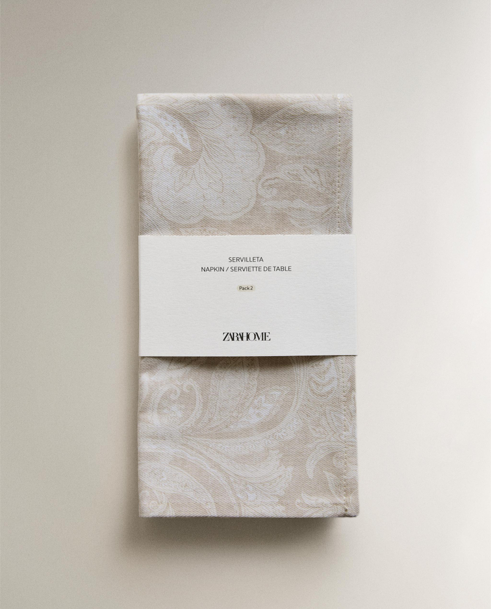 Zara Home столовая салфетка из хлопка, 45 45 см (комплект 2 шт.) · 4213/022