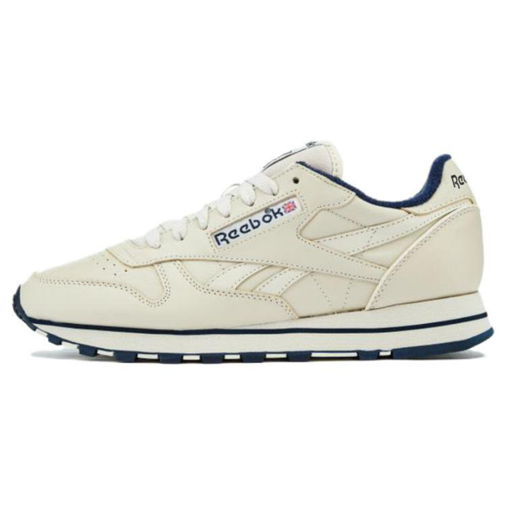 Reebok Classic Leather Беговые кроссовки Низкие Топ Экрю Унисекс