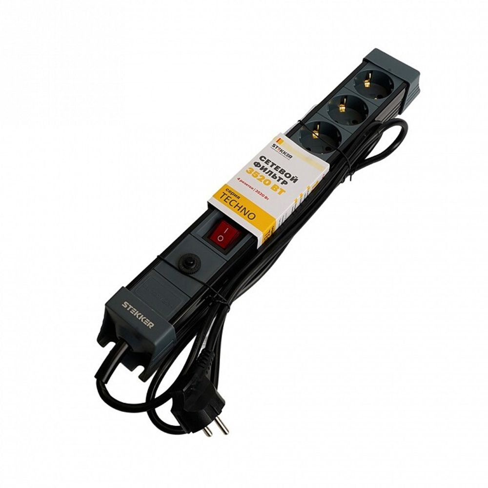 Сетевой фильтр Stekker Techno 50158