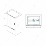Шторка для ванны RGW SC-45B 180x150