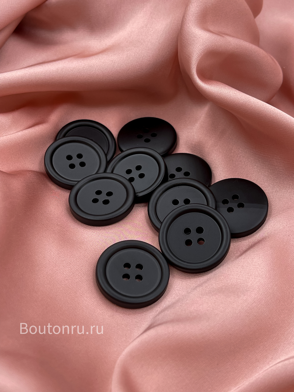 Пуговицы на прокол17 черные