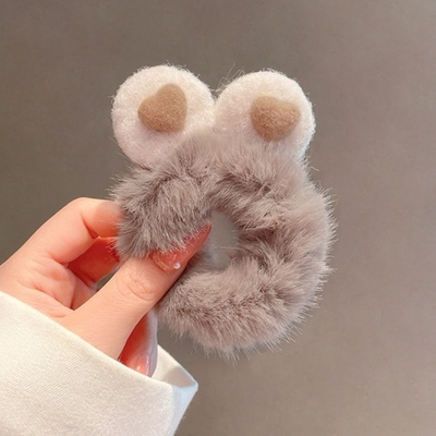 Резинка для волос плюшевая Ушки, мишка