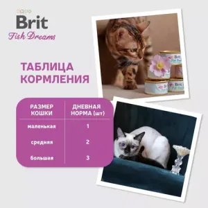 Консервы Brit Сare Fish Dreams с куриным филе и креветками для кошек